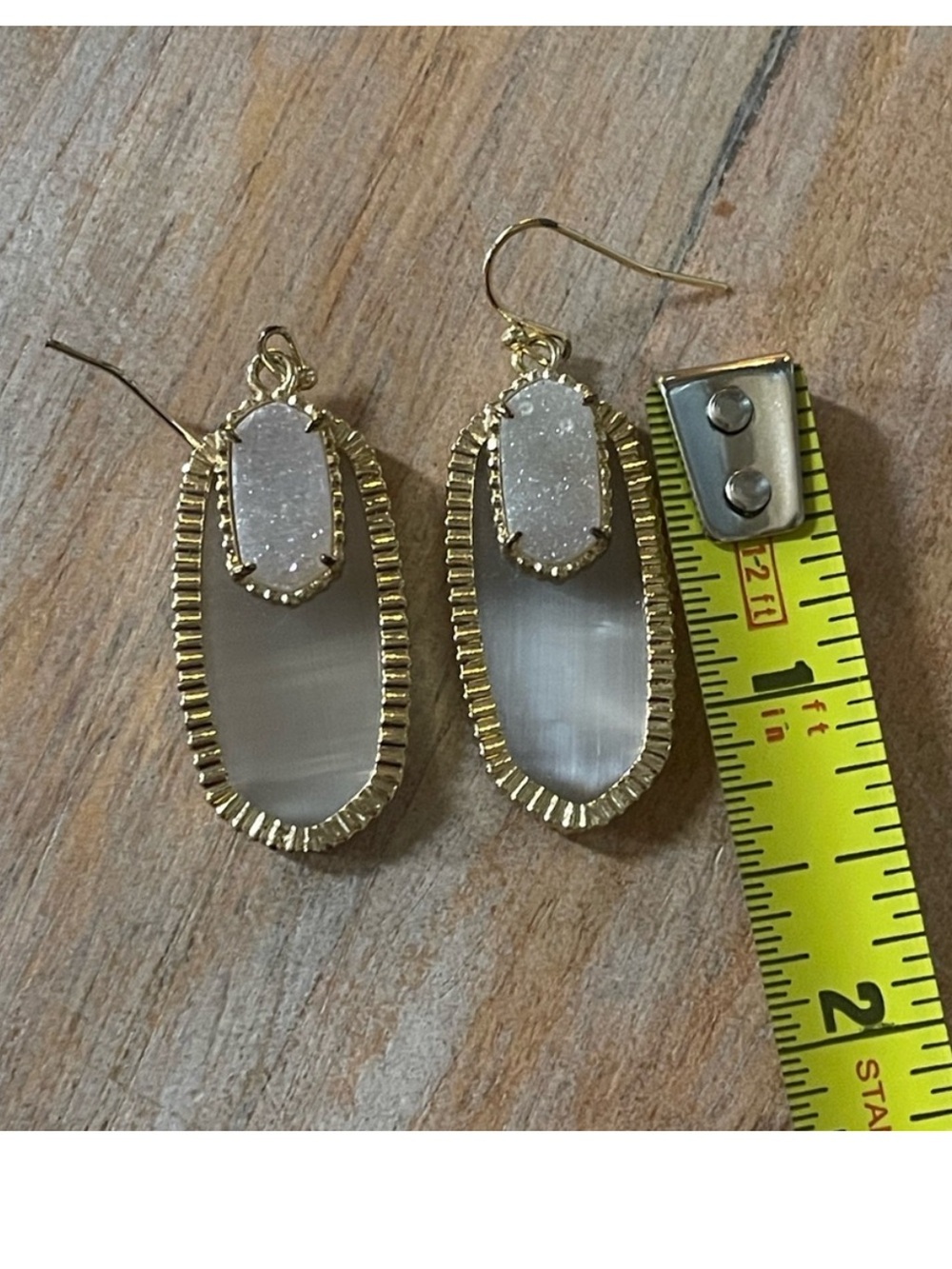 Vintage Kendra Scott Druzy Earrings - Picture 2 of 3